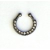 PIERCING CERCEL NAS SEPTUM - A NEGRU
