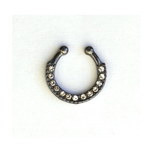 PIERCING CERCEL NAS SEPTUM - A NEGRU