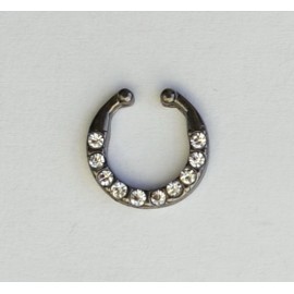 PIERCING CERCEL NAS SEPTUM - B NEGRU