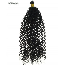 KIMA - EXTENSII PAR SINTETIC CROCHET BRAIDS BUCLE AFRO BRAZIL IGLITA ANDREA NATURAL IMPLETITURI CHET BRAIDS - NEGRU - SN