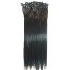 SET CLIP ON NEGRU , 7 BUC , 50-55CM EXTENSII PAR SINTETIC