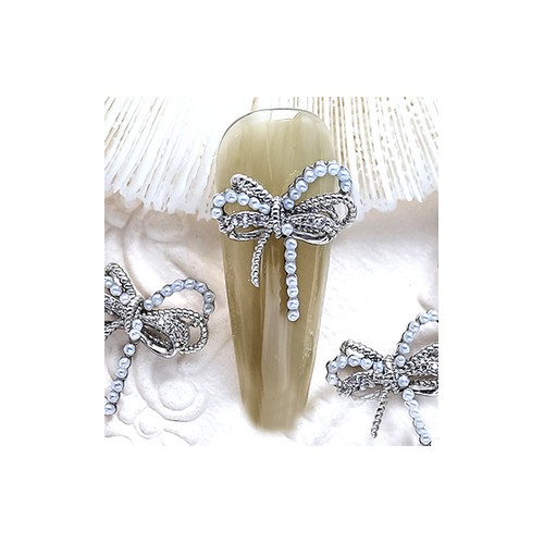 BIJUTERIE UNGHIE - FUNDITA MULTI PEARLS ARGINTIE