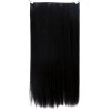 60 CM, 5 CLIP ON - BRUNET EXTENSIE PAR CLIPS CLIPON BANDA SINTETIC NATURAL 60 CM 5 DREPT SUVITE FULL HEAD 