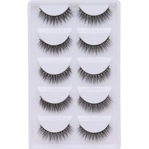 5 PERECHI 3D_06 GENE BANDA FALSE EXTENSII FIR MACHIAJ MAKEUP SPRANCENE ADEZIV SEXY FIR CU SMOCURI 