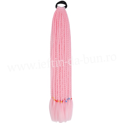 COZI CU 12 SUVITE IMPLETITE DIN PAR AFRO IMPLETITA 60 CM SINTETIC NATURAL COADA CODITE