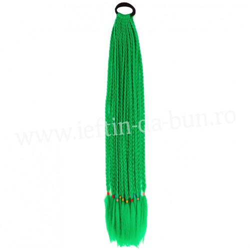 COZI CU 12 SUVITE IMPLETITE DIN PAR AFRO IMPLETITA 60 CM SINTETIC NATURAL COADA CODITE