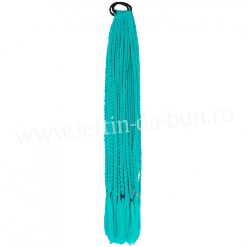 COZI CU 12 SUVITE IMPLETITE DIN PAR AFRO IMPLETITA 60 CM SINTETIC NATURAL COADA CODITE