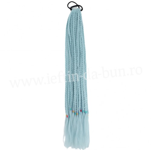 COZI CU 12 SUVITE IMPLETITE DIN PAR AFRO IMPLETITA 60 CM SINTETIC NATURAL COADA CODITE