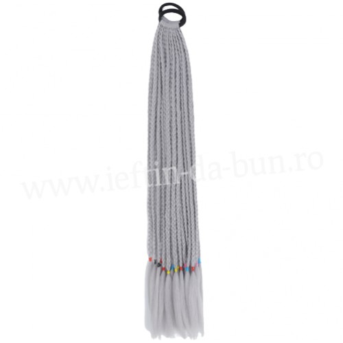 COZI CU 12 SUVITE IMPLETITE DIN PAR AFRO IMPLETITA 60 CM SINTETIC NATURAL COADA CODITE