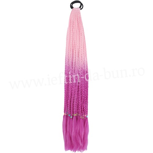 COZI CU 12 SUVITE IMPLETITE DIN PAR AFRO IMPLETITA 60 CM SINTETIC NATURAL COADA CODITE