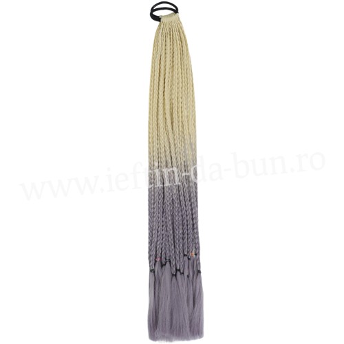 COZI CU 12 SUVITE IMPLETITE DIN PAR AFRO IMPLETITA 60 CM SINTETIC NATURAL COADA CODITE