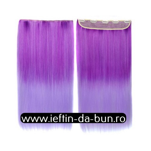 EXTENSIE 60 CM, 5 CLIP ON OMBRE CLIPON CLAME EXTENSII PAR CLEME
