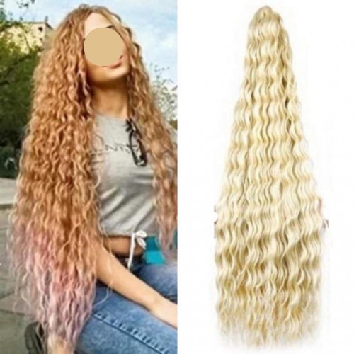 EXTENSII PAR CROCHET SINTETIC IMPLETITURI CROSETA IGLITA ANDREA CAP OCEAN WAVE 75 CM - 613 - EBM