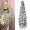 EXTENSII PAR CROCHET SINTETIC IMPLETITURI CROSETA IGLITA ANDREA CAP OCEAN WAVE 75 CM - GREY - EBM