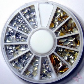 CARUSEL APLICATII METALICE ARGINTII SI AURII