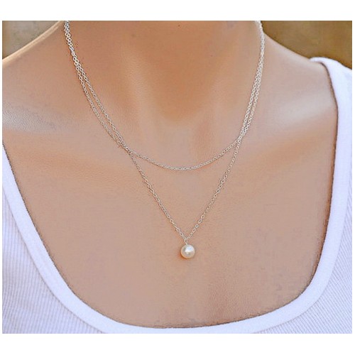 LANTISOR COLIER PERLA  L007  LANTISOR BURIC SEXY DAMA FEMEI NAS URECHE STRASURI HOOP CALITATE