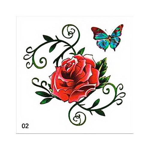 TATUAJE TEMPOPARE 5X5CM 003/2 TATUAJE TEMPORARE SEXY FLORI