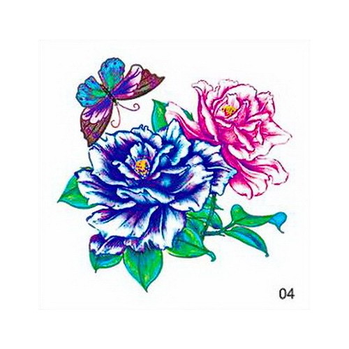 TATUAJE TEMPORARE 5X5CM 003/4 MOD DE APLICARE: