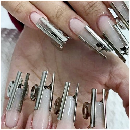 CLIPS UNGHII METALICE CURBA C - 6 BUC CLEME CLEMA CLESTISORI - 6 BUC