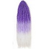 BRAZILIAN EXTENSII PAR CROCHET IGLITA 70 CM AFRO OMBRE  70 CM OMBRE - PURPLE - SWT