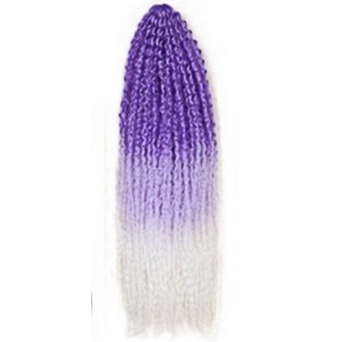 BRAZILIAN EXTENSII PAR CROCHET IGLITA 70 CM AFRO OMBRE  70 CM OMBRE - PURPLE - SWT