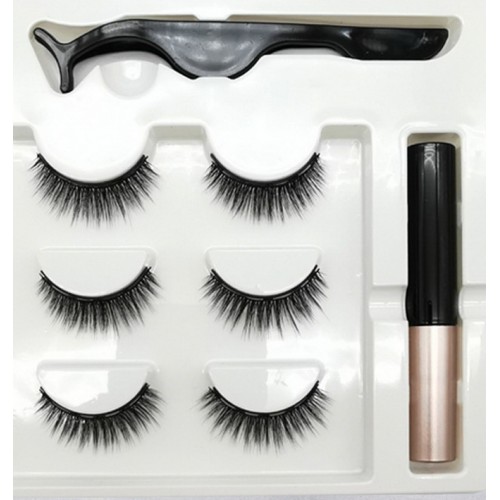 GENE MAGNETICE TUS FALSE EXTENSII MAGNETI PERECHI EYELINER APLICARE TUS