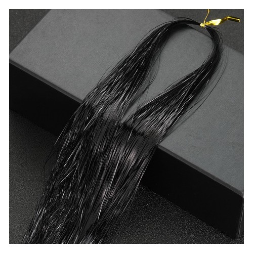 FIRE STRALUCITOARE GLITTER TINSEL - NEGRU