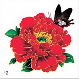 TATUAJE TEMPORARE 5X5CM 003/12 tatuaj temporar pentru bride culoare argintiu 5x5cm pentru piele 