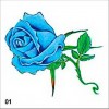 TATUAJE TEMPORARE 5X5CM 003/12 tatuaj temporar pentru bride culoare argintiu 5x5cm pentru piele 