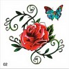 TATUAJE TEMPORARE 5X5CM 003/12 tatuaj temporar pentru bride culoare argintiu 5x5cm pentru piele 