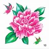 TATUAJE TEMPORARE 5X5CM 003/12 tatuaj temporar pentru bride culoare argintiu 5x5cm pentru piele 