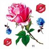 TATUAJE TEMPORARE 5X5CM 003/12 tatuaj temporar pentru bride culoare argintiu 5x5cm pentru piele 