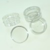 SET 20 CUTIUTE PLASTIC TRANSPARENT CU CAPAC 2 ML AMBALAJE STICLUTE CUTIE CUTII FILET