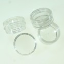 1000 BUC -  CUTII PLASTIC TRANSPARENT CU CAPAC 3 ML ENGROS